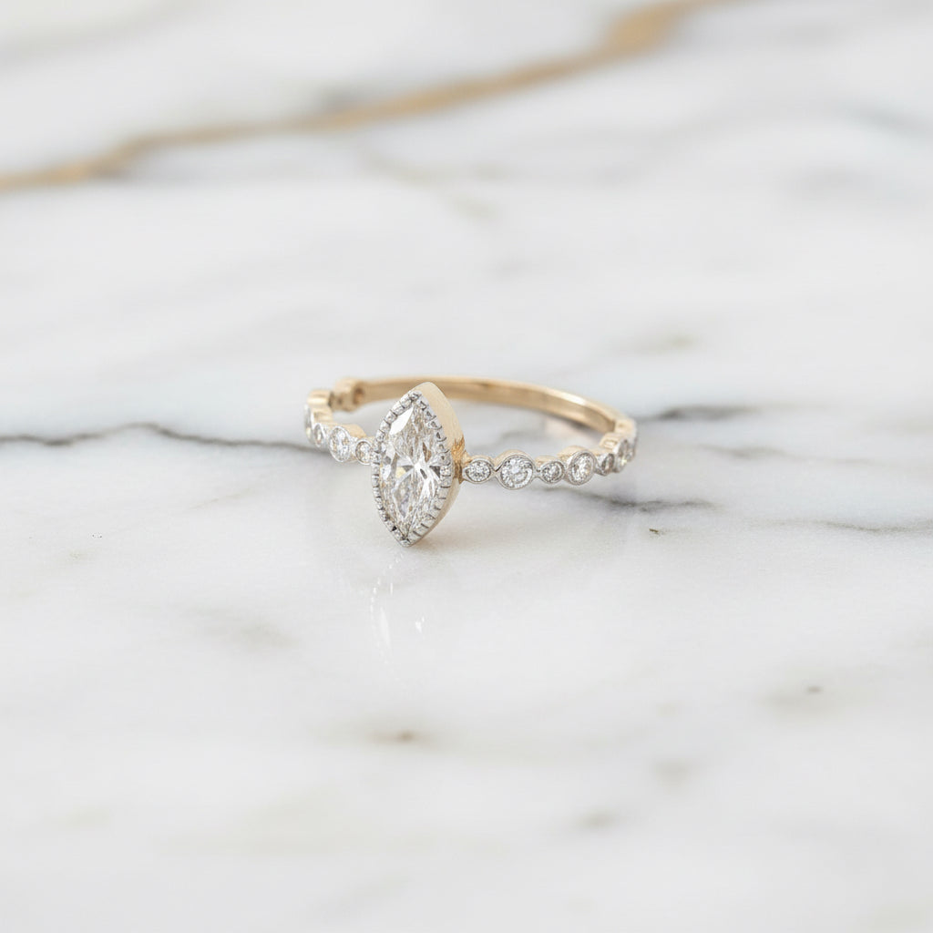 Petite Vintage Bezel Marquise