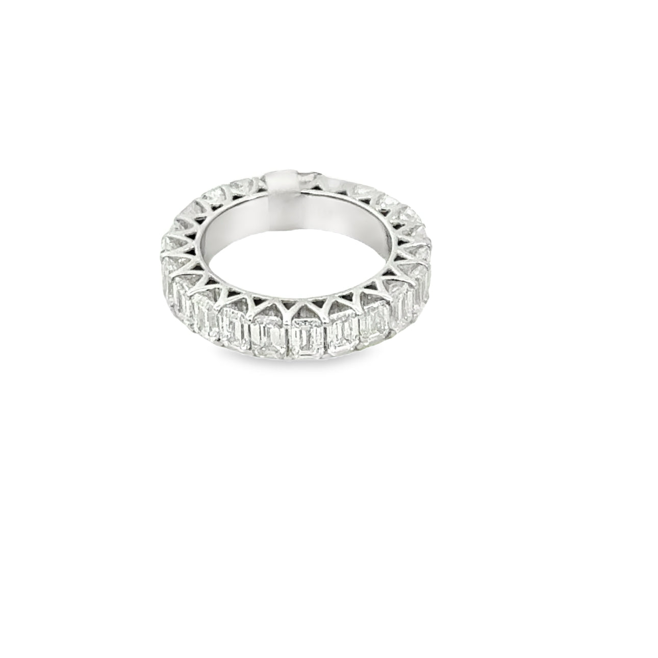 5.61CTW Emerald-Cut Lab Diamond Eternity Band (Size 6.75)