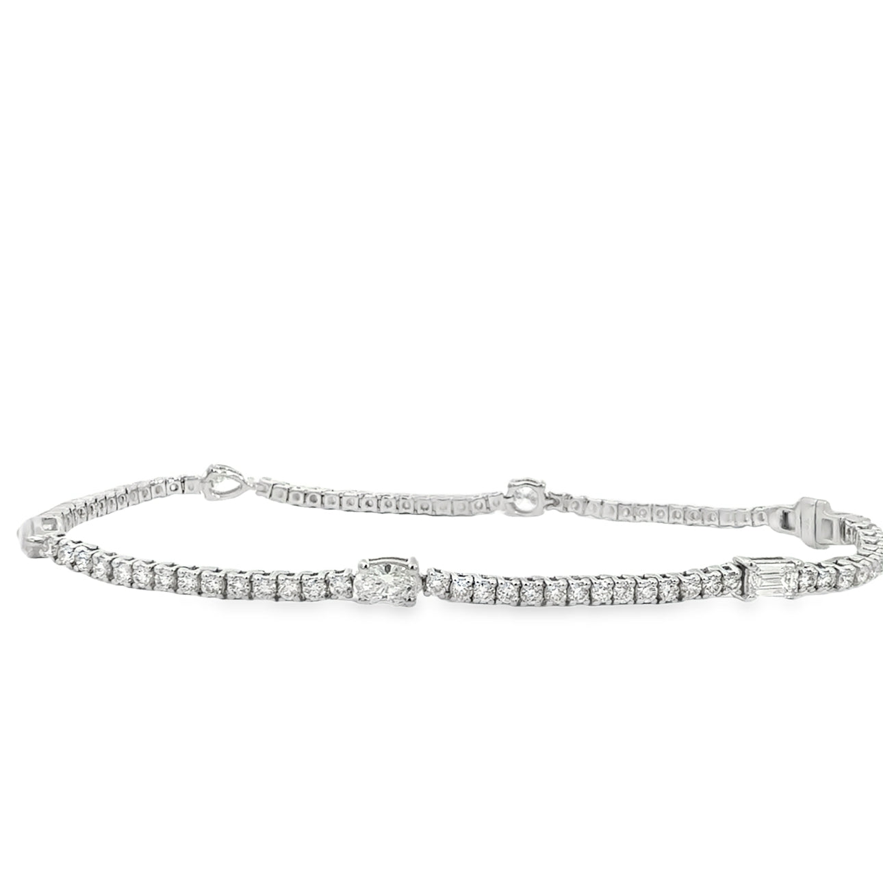 3.00CTW Multi-Stone Tennis Bracelet