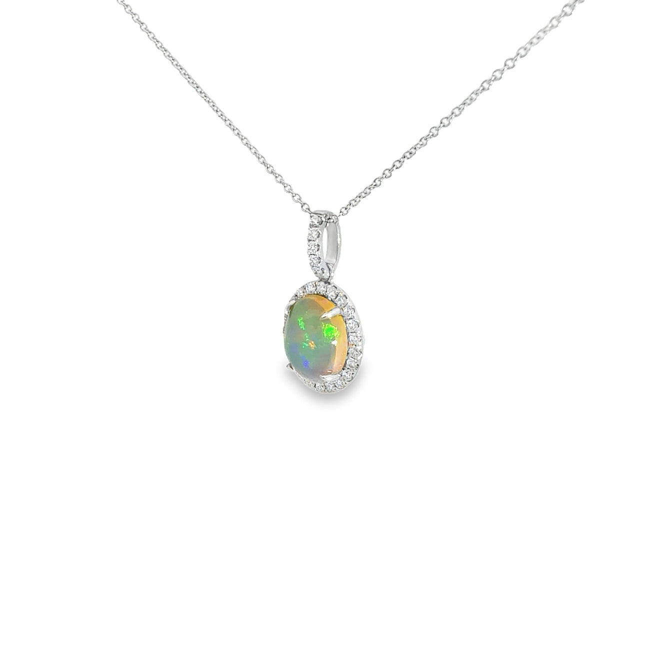 1.93CT Lightning Ridge Natural Opal Pendant