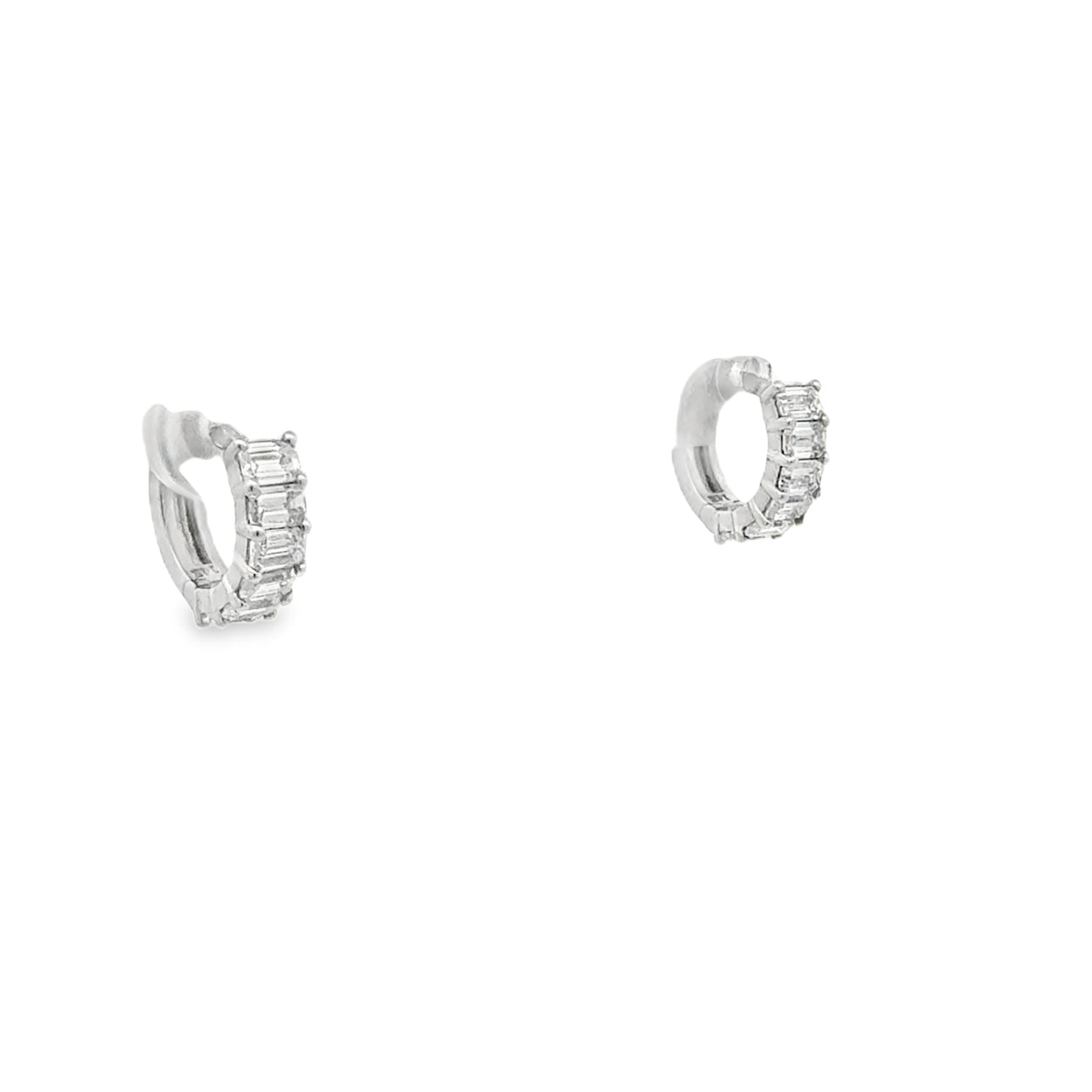 1.20ctw Lab Diamond Emerald-cut Huggies
