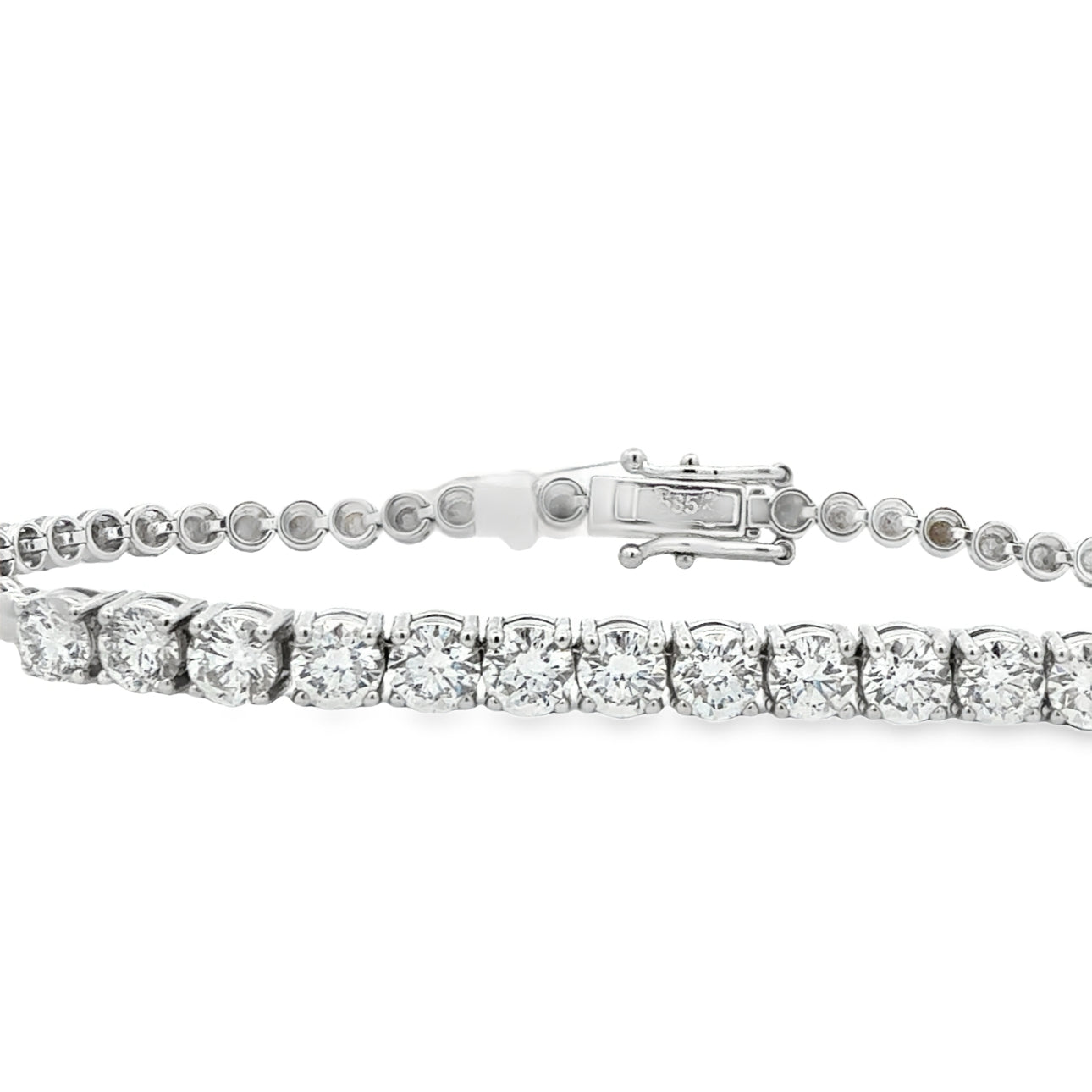 3CTW Diamond and Bead Tennis Bracelet