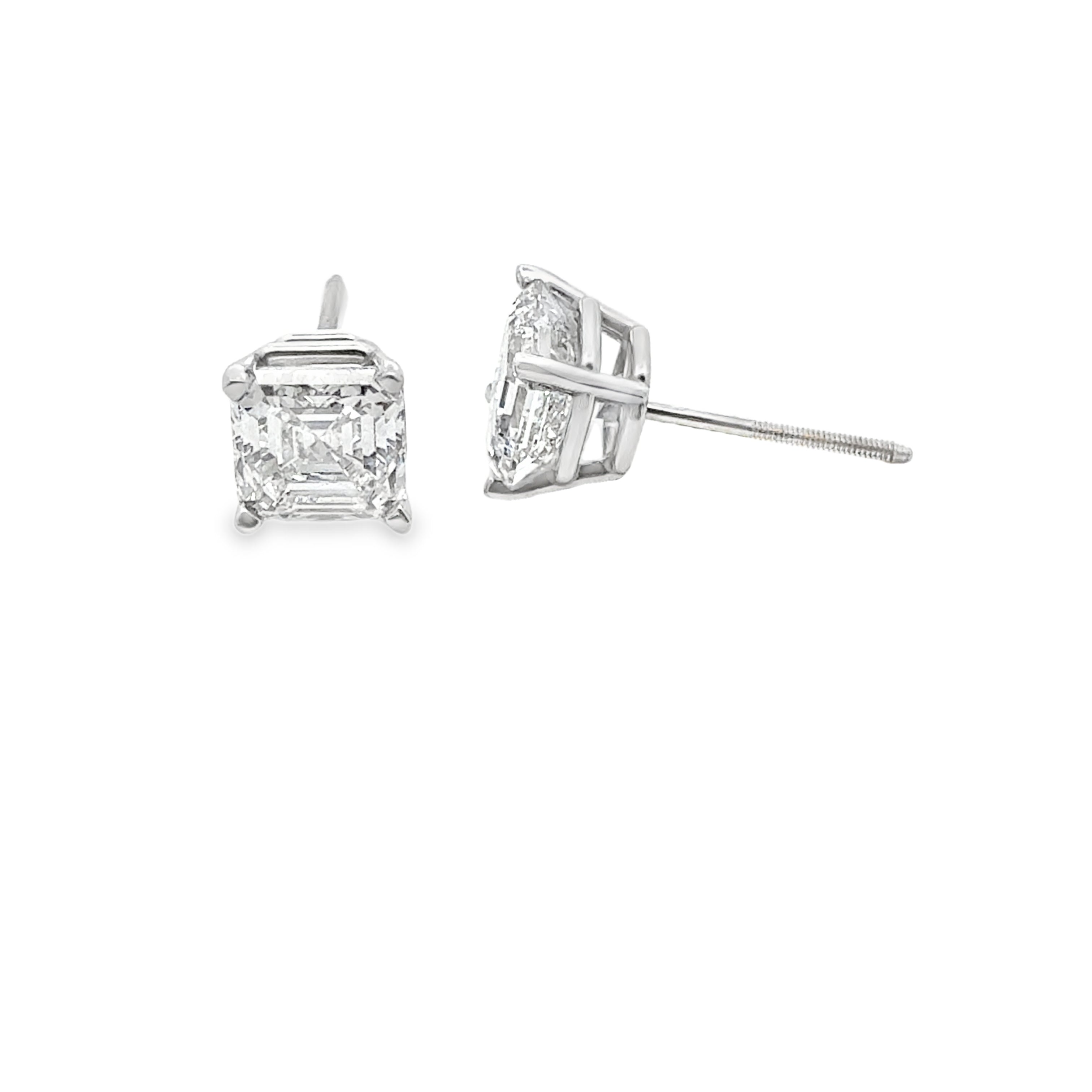 Asscher Lab Diamond Studs