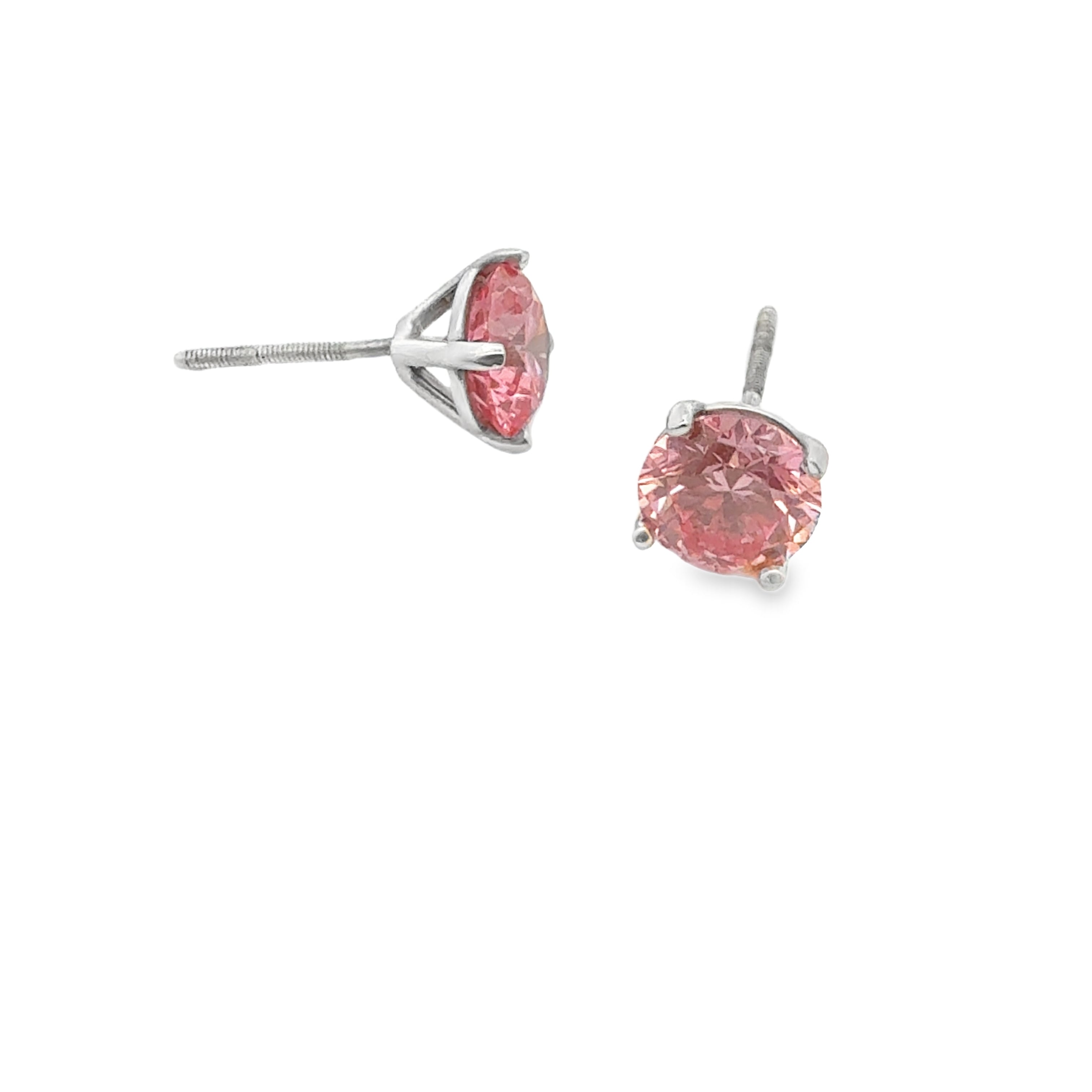 2.00CTW Lab Pink Diamond Studs