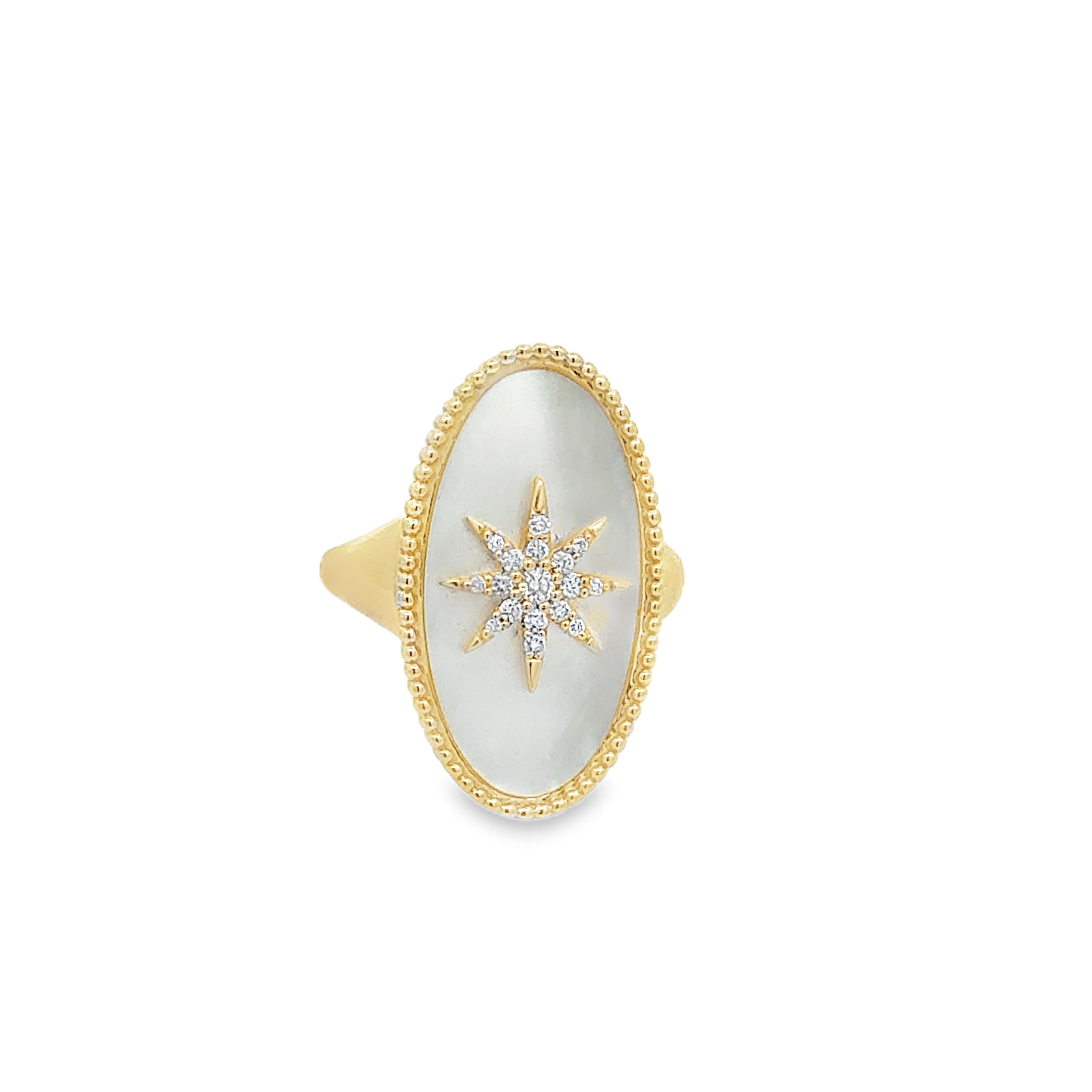 Star Mother of Pearl Ring