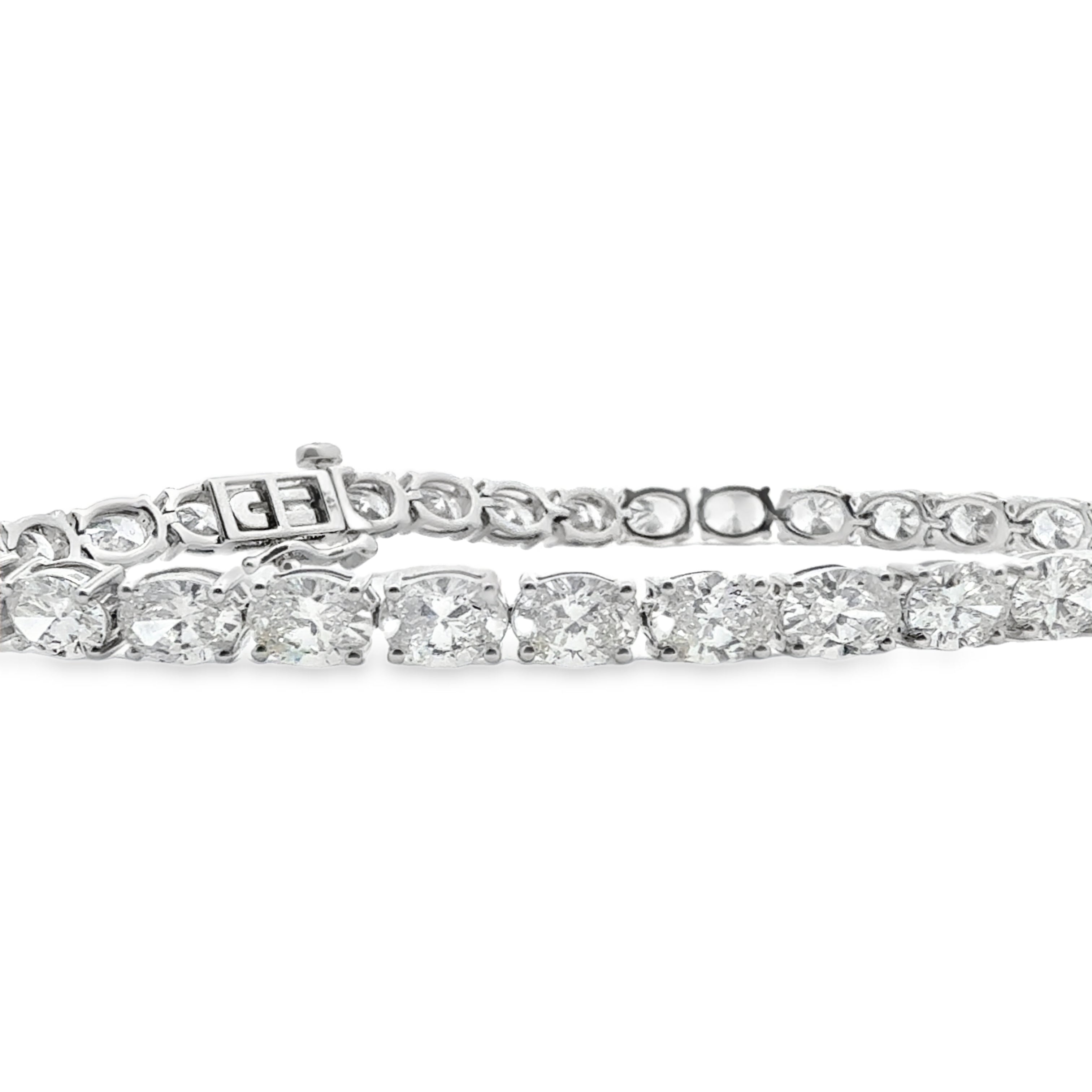 10.00ctw Oval Tennis Bracelet