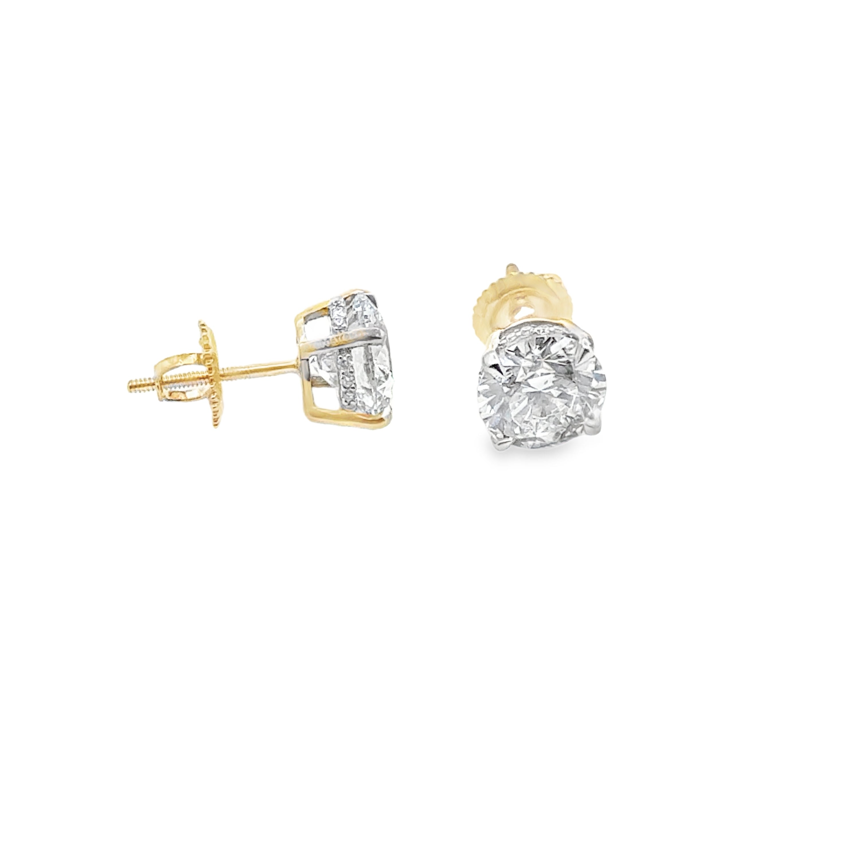 Hidden Halo Lab Diamond Studs