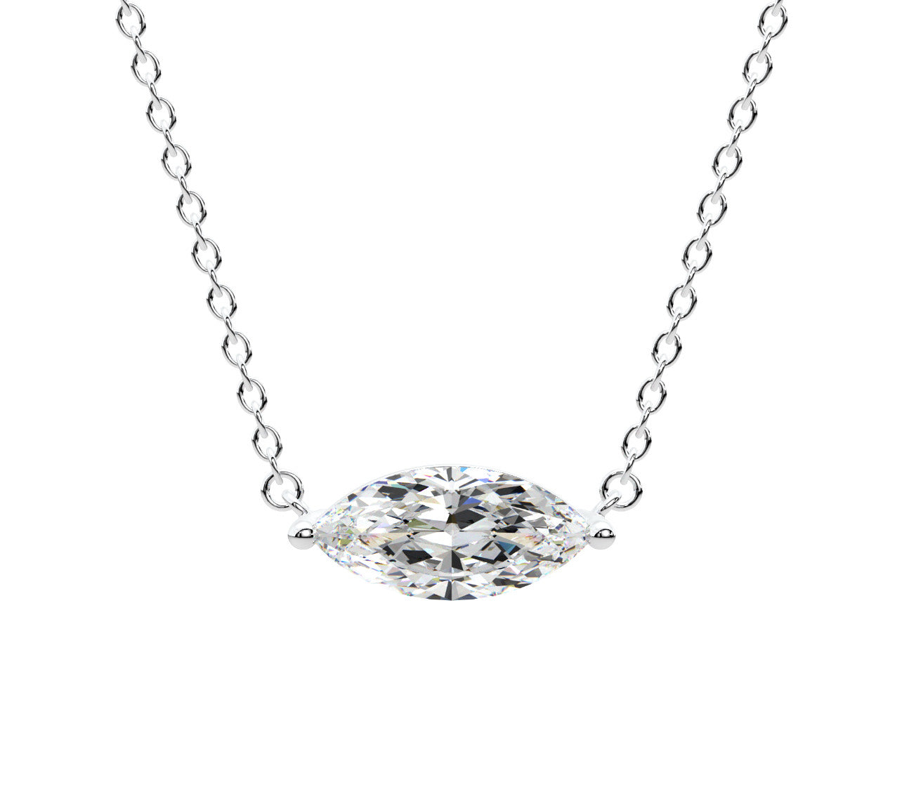 Marquise Solitaire Necklace