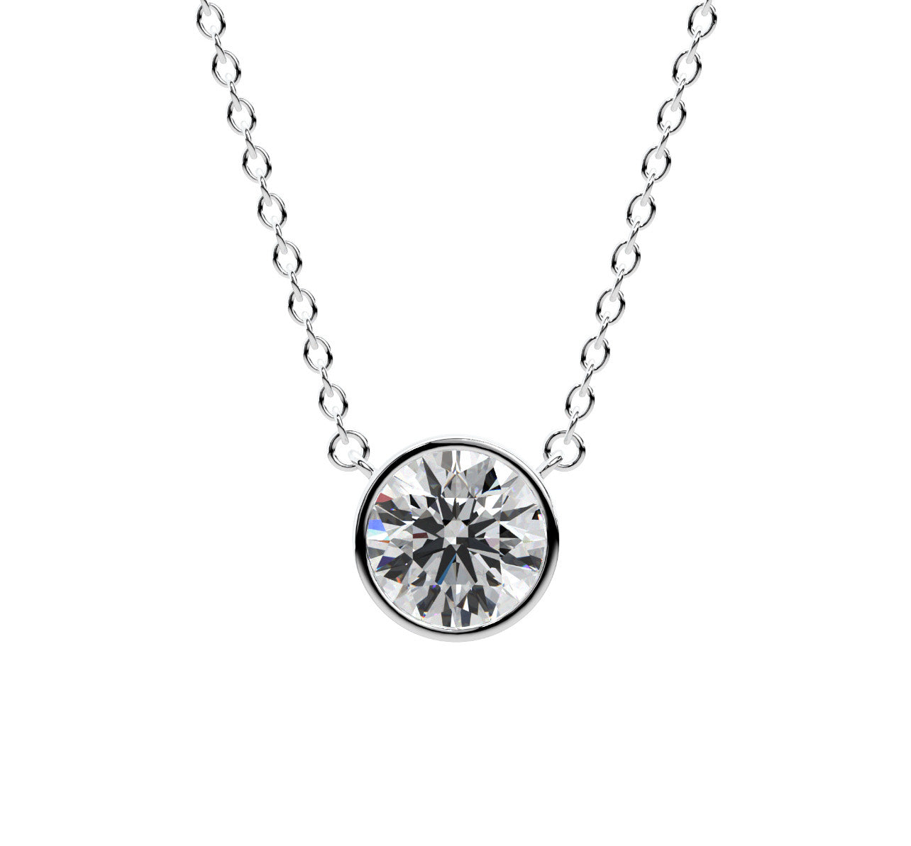 Round Bezel Necklace