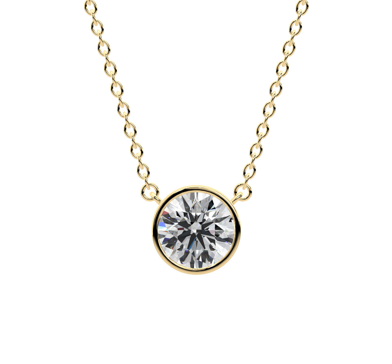 Round Bezel Necklace