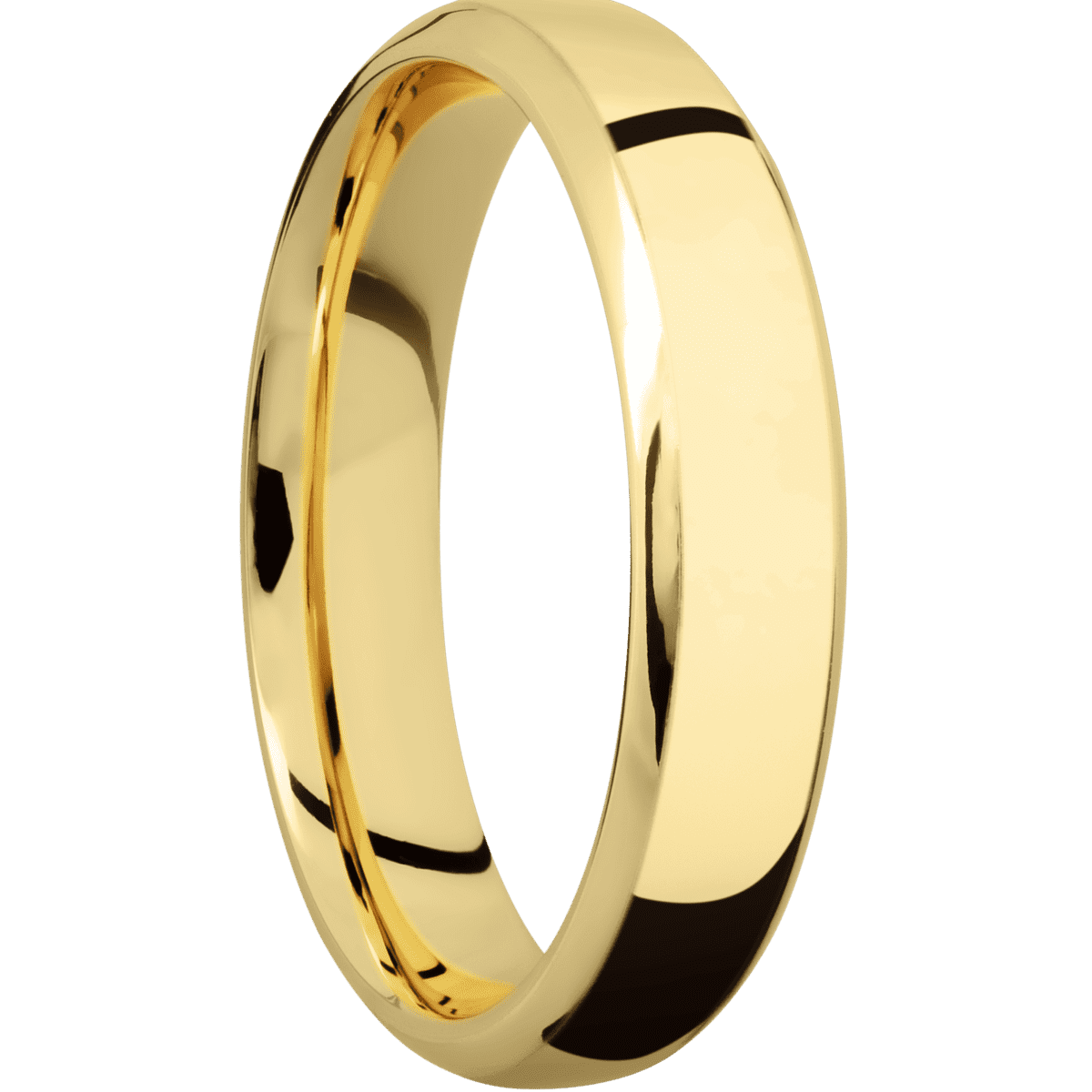 14K Yellow Gold + Polish , Polish Finish
